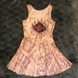 Harry Potter Marauder’s Map Dress - Size Small